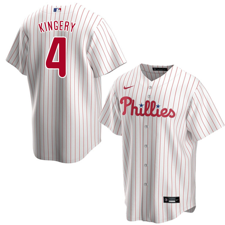 Nike Men #4 Scott Kingery Philadelphia Phillies Baseball Jerseys Sale-White